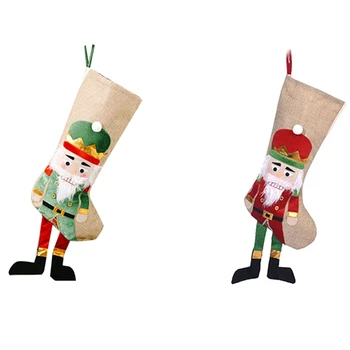 Vianočné Ozdoby Orech Vojak Vianočná Pančucha Tvorivé Vianočné Cukrovinky Taška Stojí Darčeková Taška