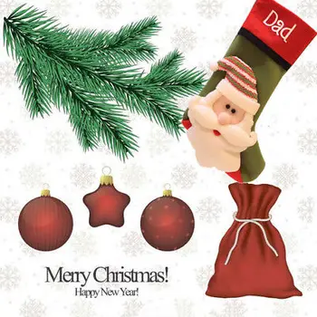 Vianočné Ponožky Roztomilý Perník Muž Ornament Strany Stromu Visí Dekorácie