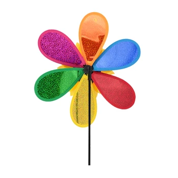 Vietor Spinner Větrník Vonkajší Záhradný Plastový Farba Náhodné Farebné