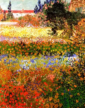 Vincent van Gogh Kvitnúce Záhrady maľovanie na hodváb umenie Výtlačkov Múr Umenia Pre Obývacia Izba, Spálňa Decor