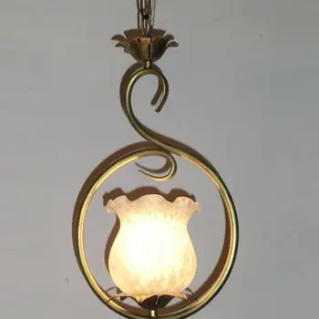 Vintage Železa, Skla Jedáleň Prívesok Svetlá Zariadenia, Chodby Prívesok Lampa Balkón Foyer Svetlá
