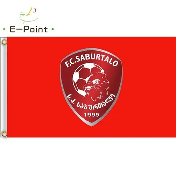 Vlajka Georgia FC Saburtalo Tbilisi 3 ft*5 ft (90*150 cm) Veľkosť Vianočné Dekorácie pre Domov Vlajky Zástavy Dary