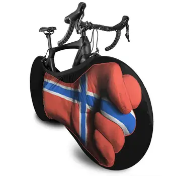 Vlajka Nórsku Na Vznesené Clenched Päsť vonkajšie Jedinečný Bike MTB nepremokavé Cyklistické protiprachový kryt Vlastné bicykle motocross BMX darček