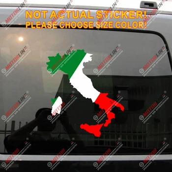 Vlajky a Mapu Taliansko taliansky Auto, Obtisky Nálepky,vyberte si svoju veľkosť.