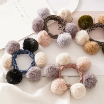 Vlasy loptu, sušič na lano, jeseň a zima nové elastické tkaniny kruhu žien všetci-okolo módy vlasy kruhu headdress