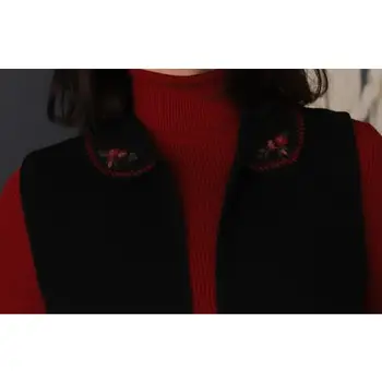 Vlna Knitwear Vesta-2020 Jeseň Zima Ženy, Nové Módne Štýlové Pravidelné Pletenie Ručné Podrobnosti