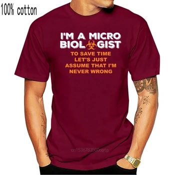 Vtipné Mikrobiológ Vedy Biológia T-Shirt V Pohode