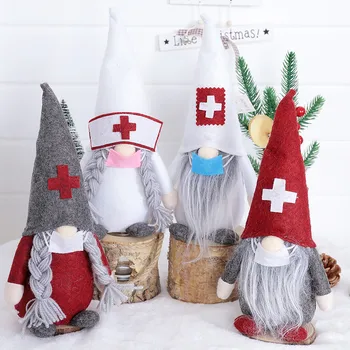 Vtipné Vianočné Bábiky Nový Štýl Lekári, Zdravotné Sestry Santa Anonymný Bábiky Vianočné Dekorácie, Ozdoby Dodávky Chidlern Darček