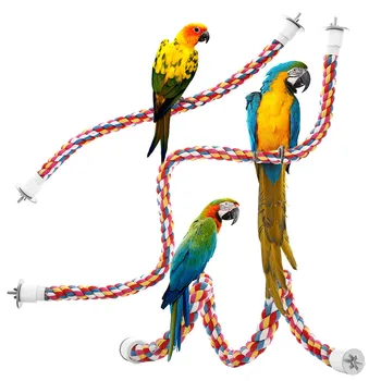 Vták Hračky Nový Vták Hračky Visí Multicolor Lano Hračky Typu Bungee Lano Vták Hračka игрушки для попугаев