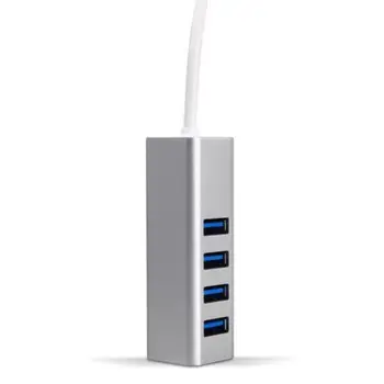 Vysoká Kompatibilita USB 3.0 Hub 4 Port, Hliníkové High-Speed USB Rozbočovač Prenosné Rozšírenie Údajov Hub Plug and Play .