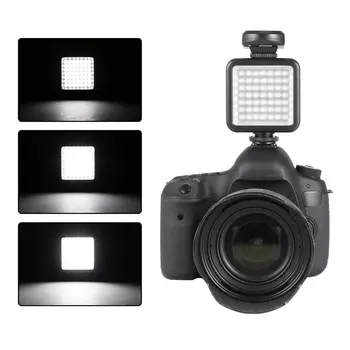 Vysoká Kvalita Dlhá Životnosť 5.5 W 800lm 6000K Mini Prenosné 49 LED Video Svetlo Lampy Fotografické Foto Osvetlenie pre Fotoaparát Fotografovanie