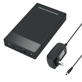 Vysoká Rýchlosť 2.5 Cm/3,5 Palcový USB3.0 SATA 1153E Pevného Disku Box Externý HDD Enclosure Prípade Napájací Adaptér Príslušenstvo