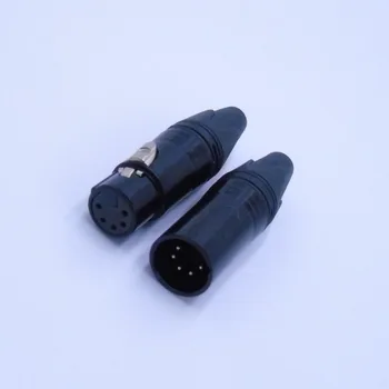 Vysoká kvalita 100ks/veľa xlr 5pin konektor audio konektor mikrofónu konektor s 50PCS NC5MXX & 50PCS NC5FXX 5pin pozlátené