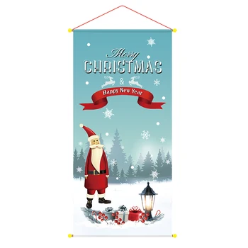 Vytiahnuť vlajka Vianoce, Nový Rok List Santa Claus Vytiahnuť Vlajka Strany Home Decor