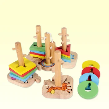 Vzdelávanie Vzdelávanie Drevené Hračky, detské Puzzle 3D Magic Cube Detí Vzdelávacie Hračky Montessori Puzzle Nový Rok Darčeky