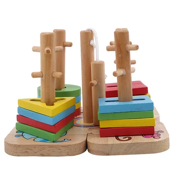 Vzdelávanie Vzdelávanie Drevené Hračky, detské Puzzle 3D Magic Cube Detí Vzdelávacie Hračky Montessori Puzzle Nový Rok Darčeky