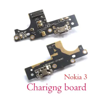 Výkon objem pásu tlačidlo hlavnej doske konektor USB typu C nabíjanie nabíjačky flex kábel mikrofón Pre Nokia 3 Nokia3