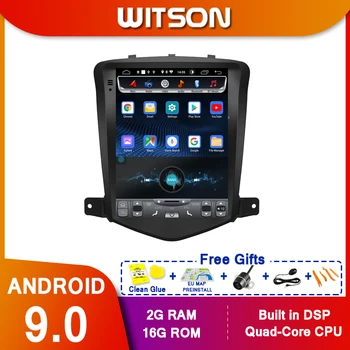 WITSON Android 9.0 vertikálne obrazovke Auto Multimediálne tesla GPS NAVIGÁCIE Rádio prehrávač pre 2008-2011 Chevrolet CRUZE V/MT oboch