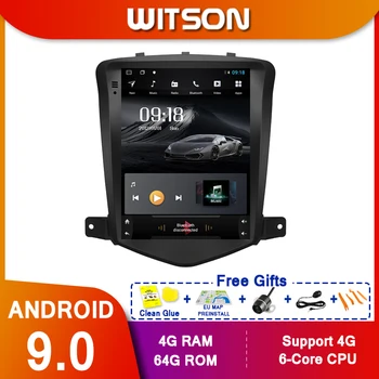WITSON Android 9.0 vertikálne obrazovke Auto Multimediálne tesla GPS NAVIGÁCIE Rádio prehrávač pre 2008-2011 Chevrolet CRUZE V/MT oboch