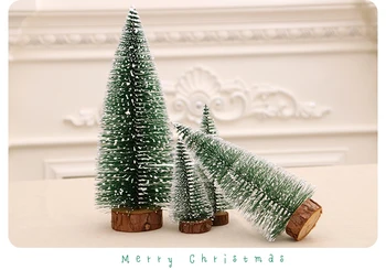 WYNLZQ 2019 Vianočný Stromček Ploche Dekorácie na Vianočný Stromček Falošné Borovice Fľaša Kefa Vianoce Deti Santa Darčeky Pre Deti