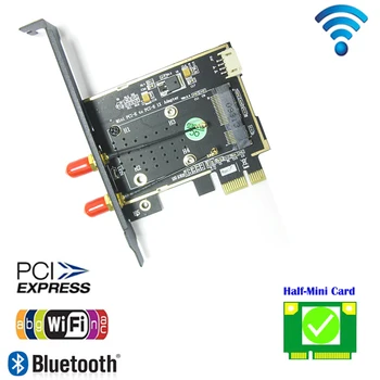 WiFi Siete Ethernet Karty 802.11 a/b/g/n/ac Bezdrôtového pripojenia PCI Express Card Adaptér pre počítače Kompatibilné Slot PCI-E X1/X4/X8/X16 NOVÉ