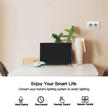 WiFi Smart Zásuvky EÚ DE Vymeniteľné Odnímateľný zo Steny Doskou Inteligentný Život Tuya Aplikácie Ovládanie Práce s Alexa Echo Domovská stránka Google