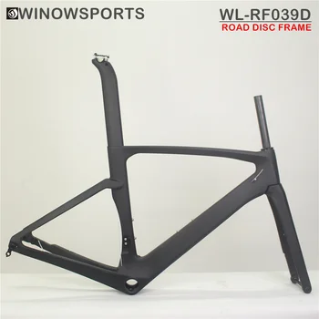 Winowsports BB386 Carbon Road Rám Kotúčové Brzdy Cestný Bicykel Rám Aero Racing Bike Rám Pevná Náprava 142x12 a vidlica 100x12mm