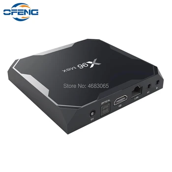 X96 max tv box amlogic S905X2 Android 8.1 s wifi 2.4 G/5.8 G, 2/4 16GB/32GB 4/64GB 4k Gigabit inteligentné siete set-top-box