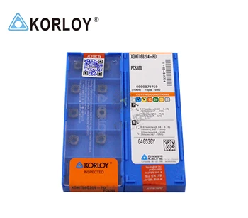 XOMT060204-PD PC5300 KORLOY Pôvodné karbidu vložka s najlepšou kvalitou 10pcs/veľa doprava zadarmo