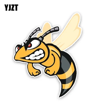 YJZT 12.6CM15.7 CM Krásne Angry Cartoon Hornets Farebné PVC Vysokej Kvality, Auto Nálepky, Dekorácie Grafické C1-5147