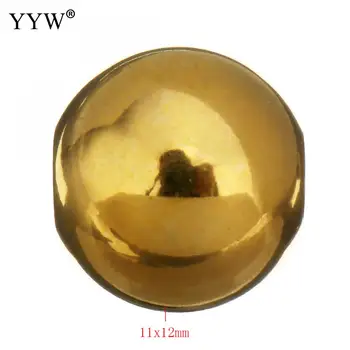 YYW veľkoobchod 100ks Nerezovej Ocele Veľký Otvor Korálky pre Šperky, Takže 11x12x11mm Kolo Rose Gold Color DIY Zistenia Dodávky