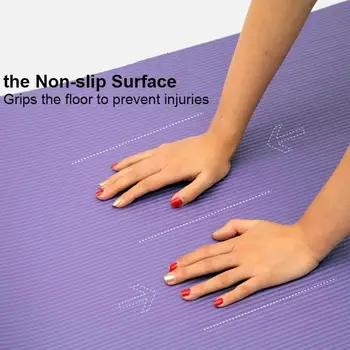 Yoga Mat Vysoká Pružnosť Yoga Mat NBR Materiál Predĺžil Mäkké Rozšírili Pribrala Praktické Yoga Mat S Ramienkami