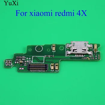 YuXi Pre Xiao Redmi 4X USB nabíjací Port Rada Flex Kábel na Opravu Časti Mic Nabíjací Konektor Mobilný Telefón na Náhradné Diely
