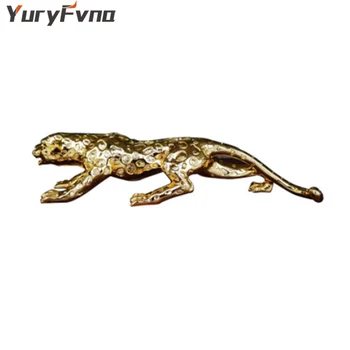 YuryFvna Moderné Abstraktné Zlato Panther Geometrické Sochárstvo Živice Leopard Socha Voľne Žijúcich Živočíchov Dekor Darček Plavidlá Ornament Príslušenstvo