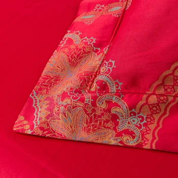 Z egyptskej Bavlny Farbená Priadza Žakárové Luxusný Klasický Valčík Dizajn 4Pcs posteľná bielizeň nastaviť Listy Perinu obliečka na Vankúš King Size Queen