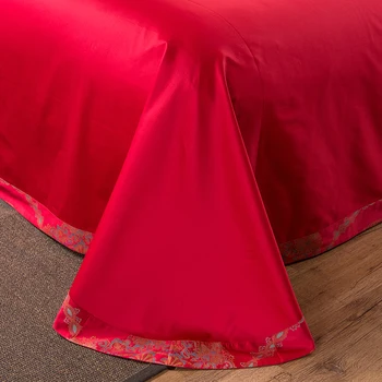 Z egyptskej Bavlny Farbená Priadza Žakárové Luxusný Klasický Valčík Dizajn 4Pcs posteľná bielizeň nastaviť Listy Perinu obliečka na Vankúš King Size Queen