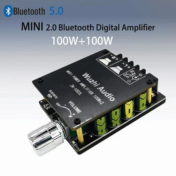 ZK-1002L MINI Bluetooth 5.0 DC 5-24V Bezdrôtový o Digitálny Zosilňovač Stereo Rada 100Wx2 Bluetooth Amp Zosilňovač