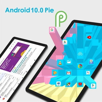 ZONKO 10-palcové Tablet PC Android 10 3G Hovoru Tablety 1280*800 2GB RAM, 32GB ROM WiFi GPS Netflix Youtube Deti Štúdia Tablet