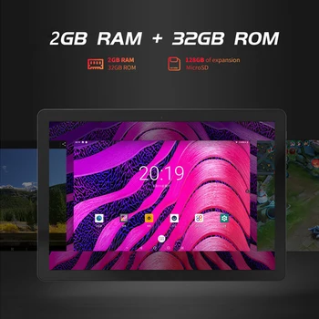 ZONKO 10-palcové Tablet PC Android 10 3G Hovoru Tablety 1280*800 2GB RAM, 32GB ROM WiFi GPS Netflix Youtube Deti Štúdia Tablet