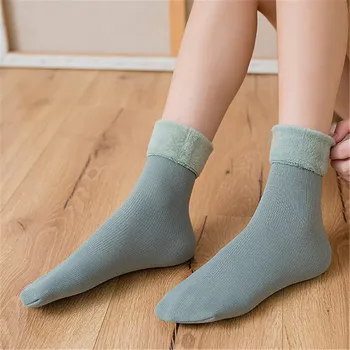 Zimné Ponožky Pre Ženy Udržať v Teple Priedušná valivé Calcetines Bežné Farebné Plus Nežnej Ženy Ponožky Pevné