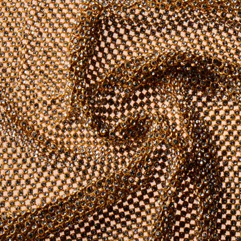 Zlaté & Silver Robustný Kovový Lesk Oka Textílie, Kovové tkaniny Kovové Sequin Sequined Tkaniny, Záclony 120x45cm Domáce Dekorácie