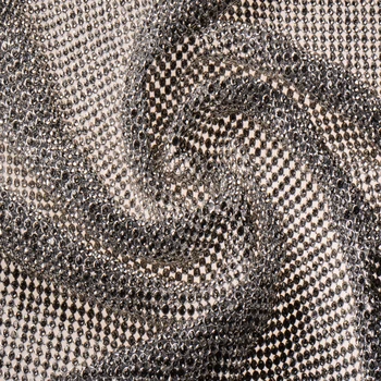 Zlaté & Silver Robustný Kovový Lesk Oka Textílie, Kovové tkaniny Kovové Sequin Sequined Tkaniny, Záclony 120x45cm Domáce Dekorácie