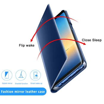 Zrkadlo Flip puzdro pre Huawei P30 Pro Mate 20 Lite X 20X Shockproof Luxusný Zadný Kryt na Počesť 8A 8C 8X 8S 7S 10 Lite Hrať Prípadoch