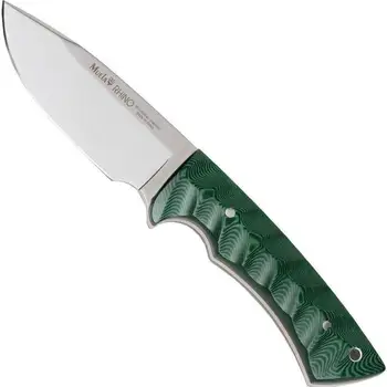Zub nôž Rhino RHINO-10G 10 cm MoVa oceľového plechu a zelená MiCard uchopenie.