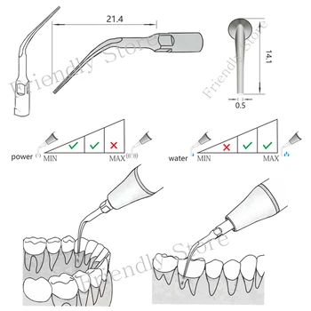 Zubné Nástroje Pre Ultrazvukové Scaler SATELEC A DTE Odstrániť Subgingical A Hlboké Perio Kalkul Nehrdzavejúcej Ocele 1Pcs PD3