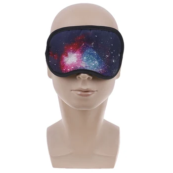 Zábavné Kreatívne Eyepatch Spánku Maska Mäkké Satin Galaxy Oko Pokrytie Spanie Maska Cestovanie Relax Oko Kapela Spanie Pomoci Deti Zaviazanými Očami