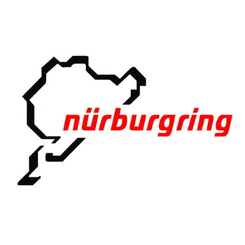 Závodné Cestné Nurburgring Auto Nálepky, Auto Telo Okno Odtlačkový Prihlásiť Vinyl Dekorácie, Nálepky