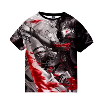 Útok Na Titan Tshirts Anime 3d tlač Filmov T shirt Streetwear Deti Fashion T-shirt Harajuku deti Košele Homme tričko