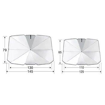 Čelného skla Kryt Parasol UV Ochrany slnečník Mini Skladací Dáždnik pre Peugeot, Toyota, Nissan Auto Interiérové Doplnky