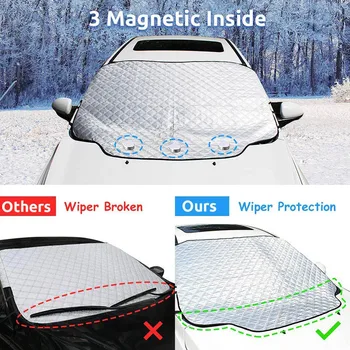 Čelného skla Snehovej pokrývky Nepremokavé Ochranu Zahustiť pre Auto Vonkajšie Zimné THJ99